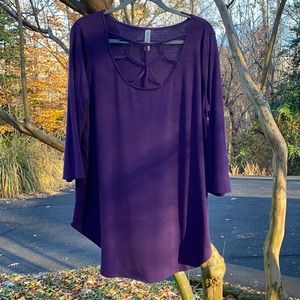 Purple tunic top